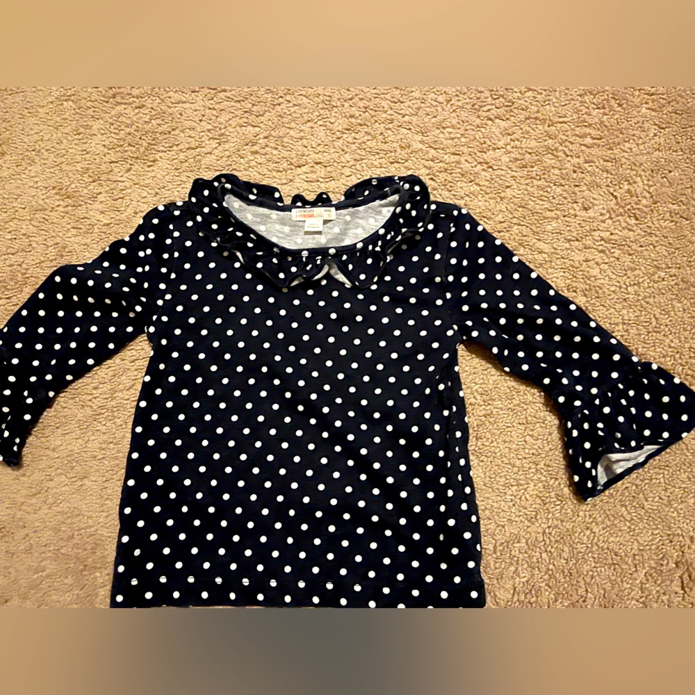 Ruffle collar jcrew kids shirt